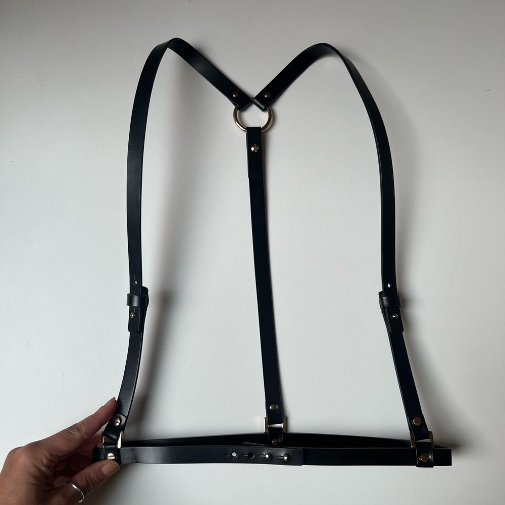 Jason Wu - Black Leather Harness, Size XS